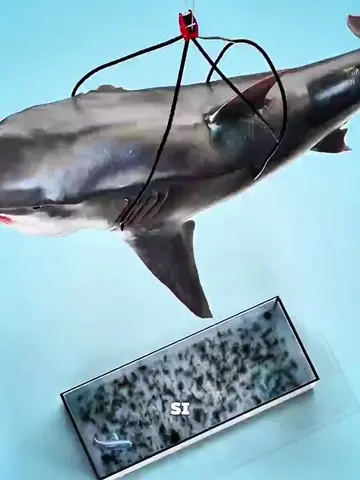 Habiter un mégalodon dans un aquarium 🤨 #3danimation #NatureFact #LearnOnTikTok