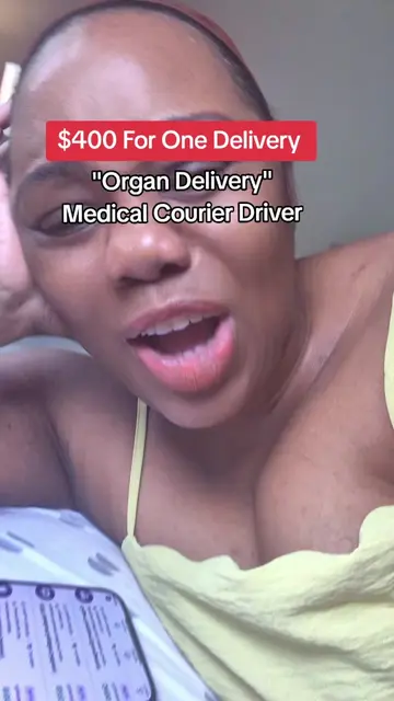 Working all day for $100? Bestie, it's time to level up. Medical courier drivers