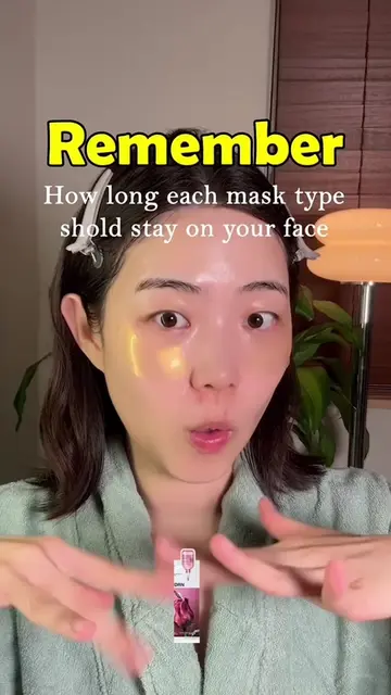 How long each mask type should stay on your face.  #kbeauty #koreanskincare #hom