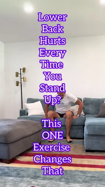 Lower back hurts when you stand? Try this ONE exercise. Comment 'Today' if you'r