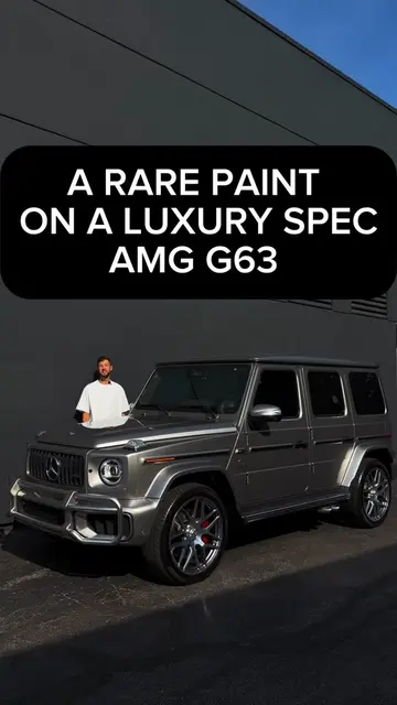 A luxury spec for today’s G63, finished in an excellent color Mojave Silver. No 