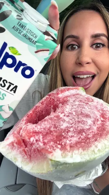 Melonen Trend 😳? Klappt das echt? #watermelon #icecream #dessert #wassermelone 