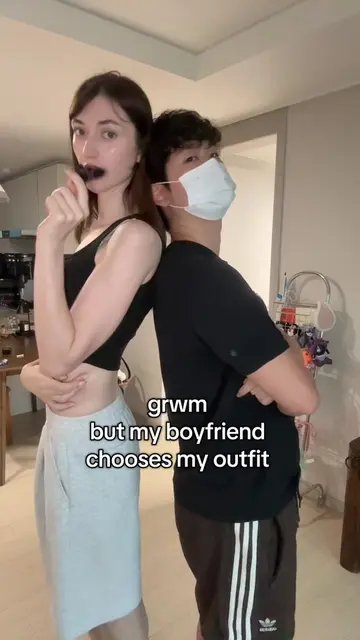 my boyfriend picks my outfit 🤪 stay tuned for part 2 when i style him 🤭 #boyfr