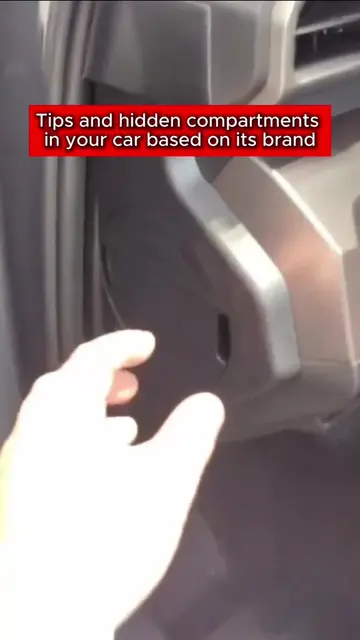 Tips and hidden compartments in your car based on its brand. #cars #mechanics #t