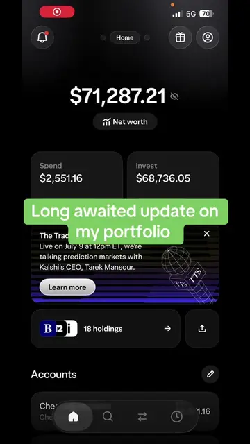 Portfolio update !! #wealthsimple #investing #ttwo