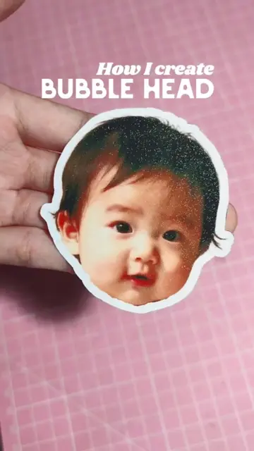 Tuts on how to create a bubble head on canva!  #howto #baby #printingbusiness #m