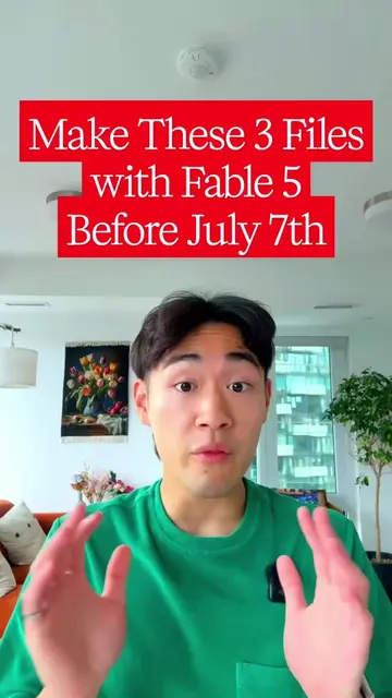 Fable 5 leaves your Claude plan July 7. Make it write down everything it knows a