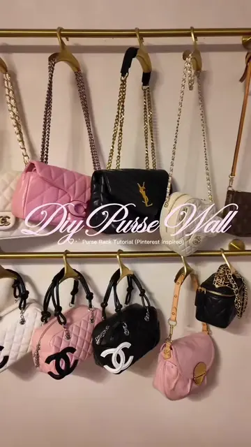 DIY Purse Wall Tutorial 👛🔨 Amazon front: https:// www.amazon.com/shop/ princes