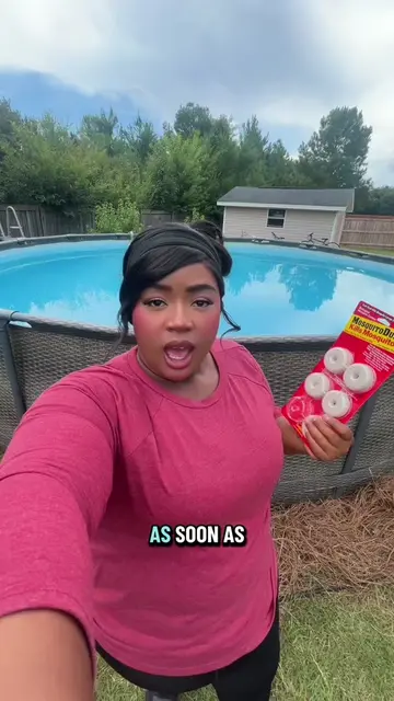 Setting up mosquito dunks around the yard. 🦟 Let’s see if they actually work! #