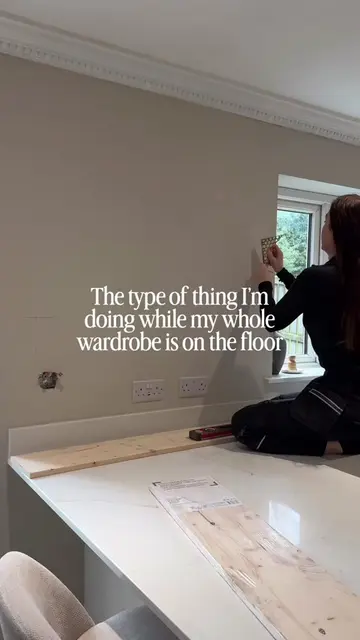 It seemed like the easier option 🥴 #diygirly #diyproject #kitchenstyle #budgetd