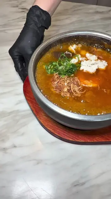 Bánh canh cua in a hot stone pot @bunbothoda_bepmenam_  📍8562 Westminster Blvd.