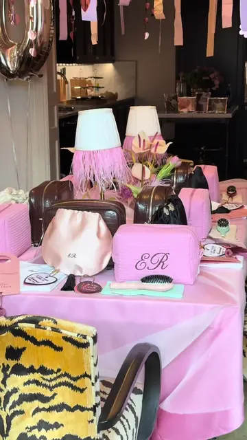 Inside my bridesmaid proposal bags filled with goodies from my brand @Abbode !!!