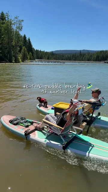 DIY Paddleboard Catamaran. 🏄 Built this in 3 hours with inflatable paddleboards
