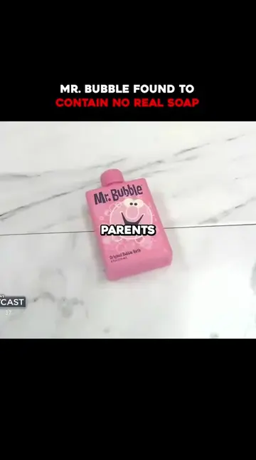 Mr. Bubble’s label lists sodium laureth sulfate and PEGs — ingredients made thro