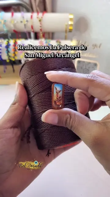 Realicemos la Pulsera de San Miguel Arcángel 🤍🙏 Nuevo Estilo ✨️ Doble vista  #