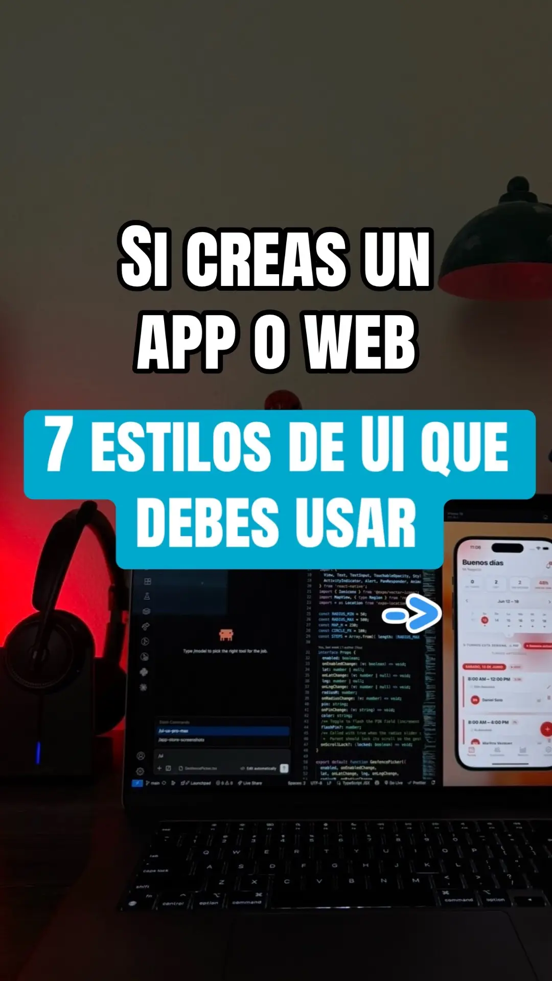Si estás creando un app o web estos son 7 diferentes estilos que puedes usar par