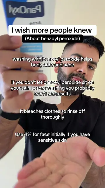 Do you use benzoyl peroxide? #hygienehacks #hygiene #benzoylperoxide #acnetreatm