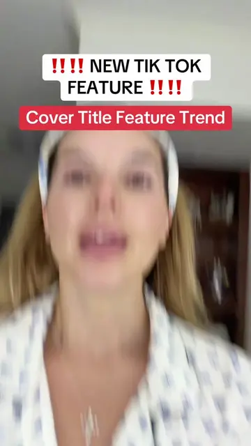 Tik tok cover title. New tik tok trend July 2026. New tik tok feature. #contentc