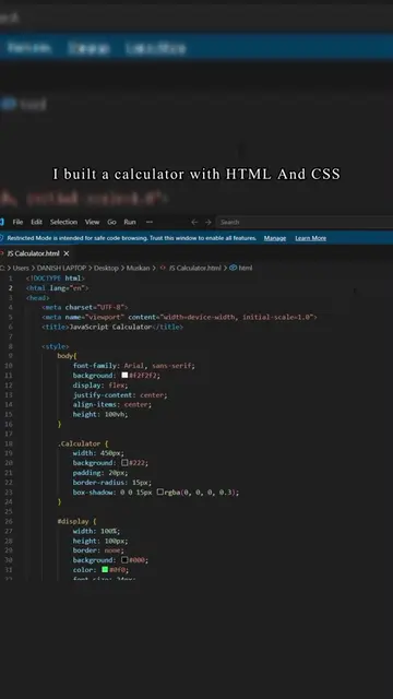 Calculator with All symbols #coding #softwareengineer #fypシ #codinggirl #codedit