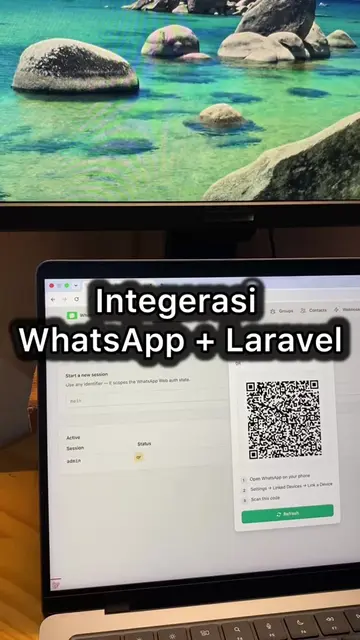 Buat yang sering ngoding Laravel dan pengin integrasi WhatsApp, library ini mena
