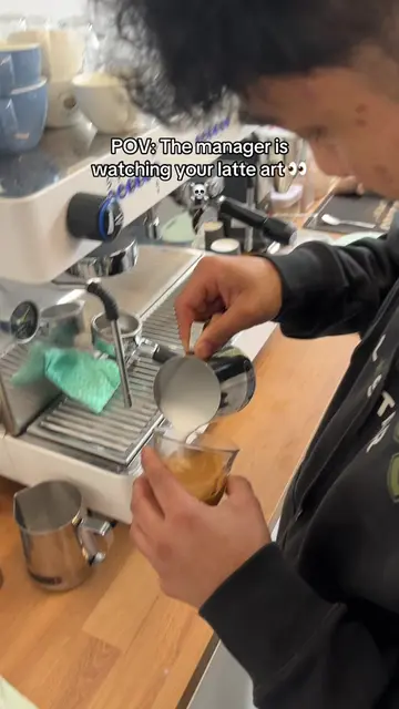 When no one is watching, the pour is fine. The moment the manager looks over, ev