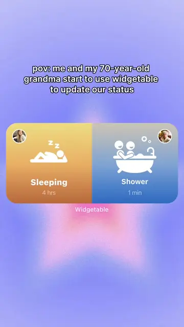 me and my granny use widgetable together