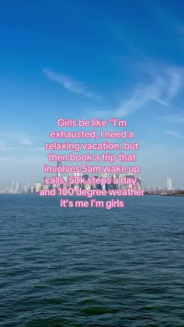 Girls:”I need a relaxing vacation.” also girls in NYC: 🏙️🗽✨🇺🇸 #nyc #nyclife 