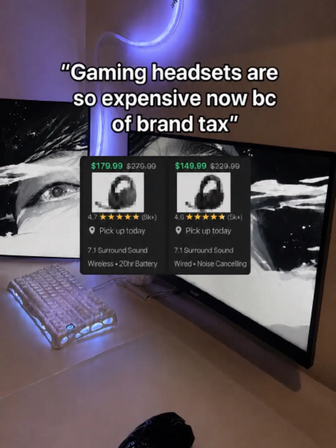 #gamingheadset  #GamingSetup #budgetgaming #tiktokshopbacktoschool #tagrygamingh