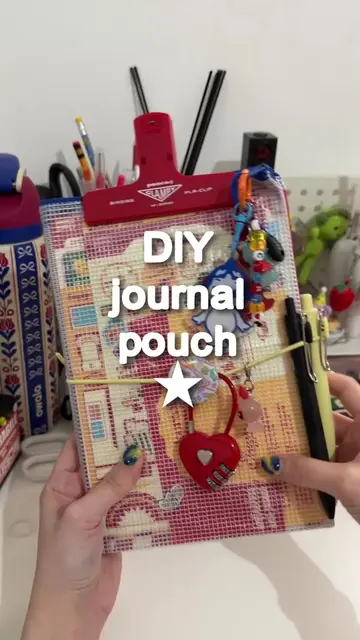 DIY journal pouch tutorial ‼️💙🌟  @Simmer Supply @R.k.  #journalpouch #journalc