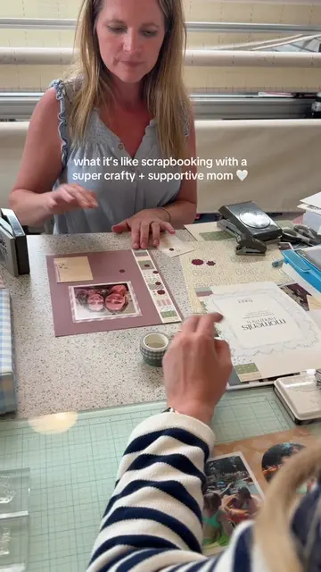 grateful to have my mom by my side as we launch @faye scrapbooks & stationery 🥹