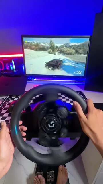 My First Drive With Steering Wheel 🕹️🎮🔥  #gaming #LearnOnTikTok #samajhkaysee