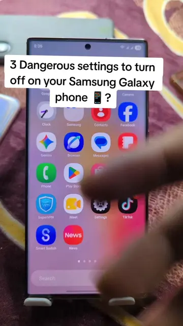 3 Dangerous settings to turn  off on your Samsung Galaxy  phone 📱 right now!#da