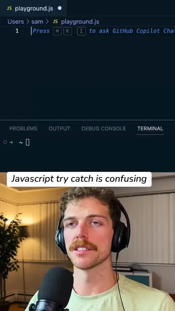 Javascript try catch is confusing #javascript  #backend  #code  #programming  #d