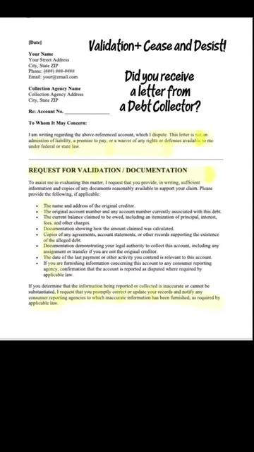 Debt collectors count on you not knowing your rights. This letter helps you disp