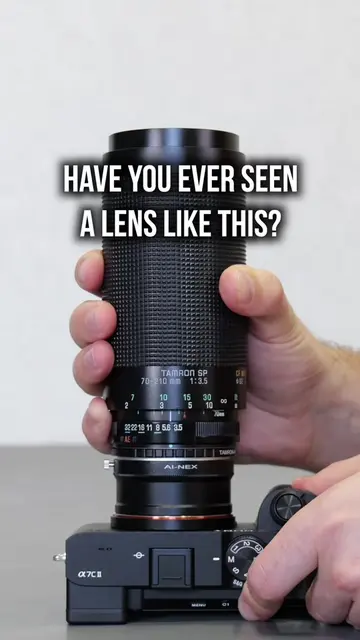 Vintage lens design was wild. This is a push-pull zoom lens. Push and pull to zo