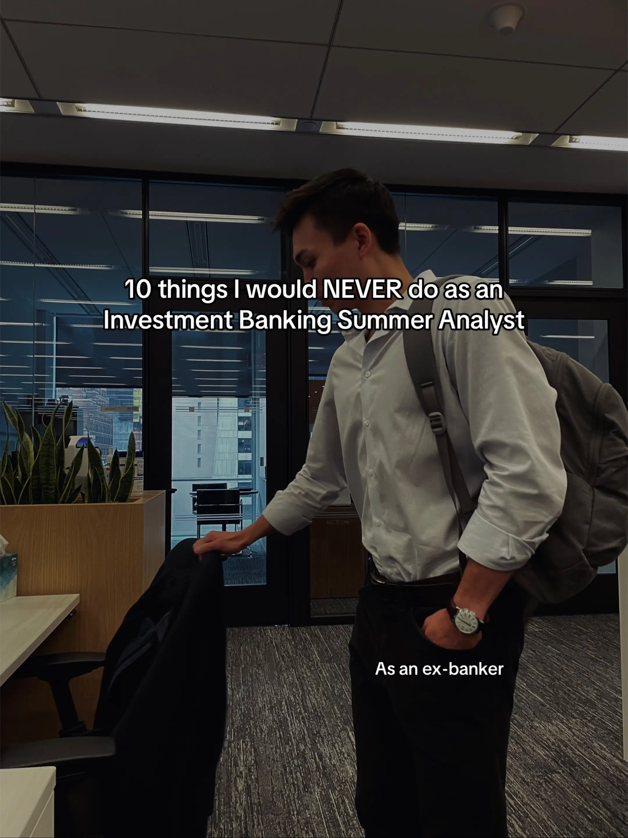 Go get those return offers🤞 • • • #investmentbanking #investmentbanker #interns