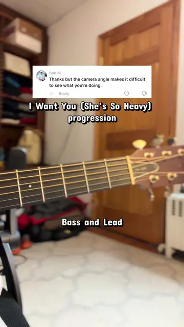Clearer view on the left hand’s role in I Want You (She’s so Heavy) by the Beatl