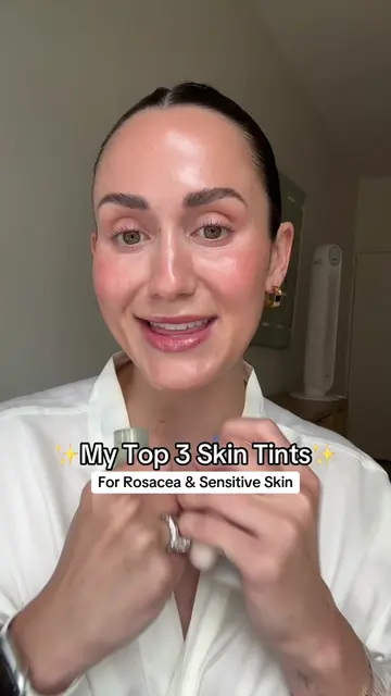My favorite skin tints for rosacea & sensitive skin #skintint #rosacea #sensitiv