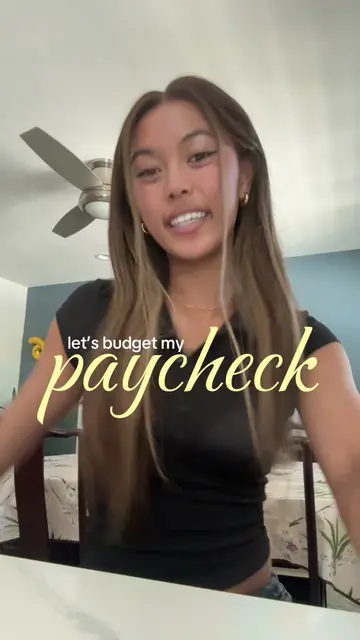 let’s budget my bi-weekly ☀️ paycheck ☀️ 🌸🍰🎀🌷 as a 19 year old college stude