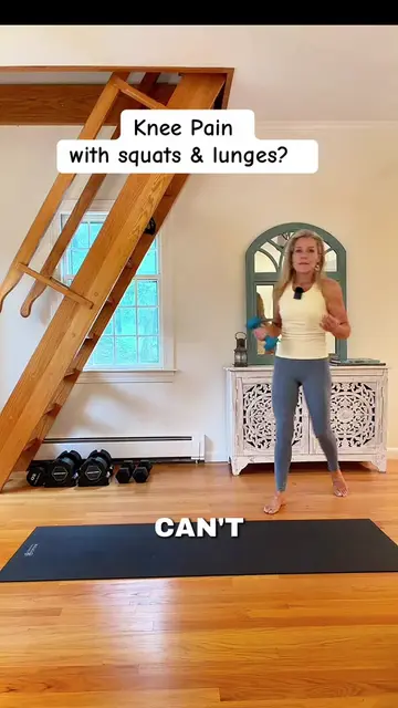 If knee pain keeps you from doing squats and lunges, do this lower body dumbbell
