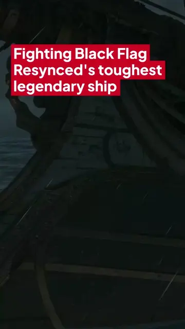 Fighting Black Flag Resynced's toughest legendary ship 🏴‍☠️ #assassinscreedblac