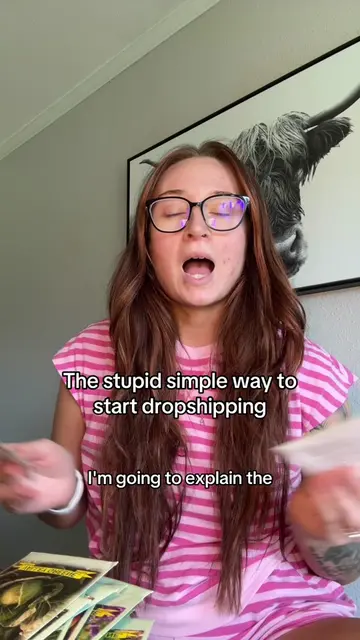 The STUPID simple way to start dropshipping 🔥 #sahmsidehustle #sidehustle #drop