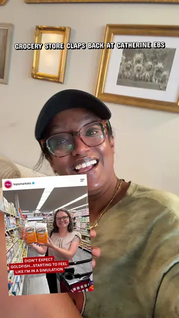 This is the best PR @Tops Friendly Markets could’ve asked for tbh. #catherineebs