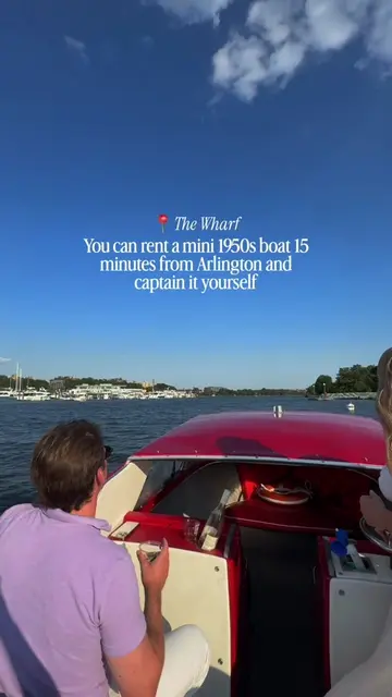 Fifteen minutes from Arlington, you can drive a 1950s boat down the Washington C