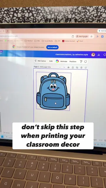 Printing decor from @canva? This tip is simple but going to save you a ton of ti
