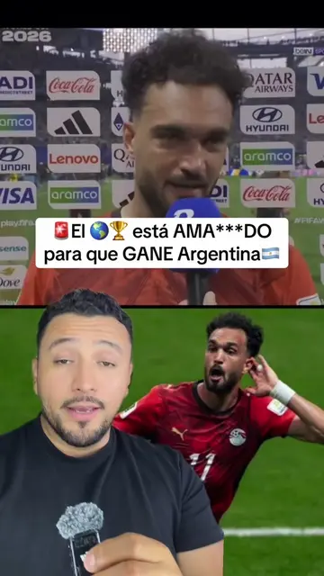 The Egyptian player says the World Cup is 'RIGGED' for Argentina to win. #egypt 