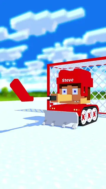 Tank Hockey Game: Steve vs Alex - Minecraft Animation  #3danimation #Minecraft #