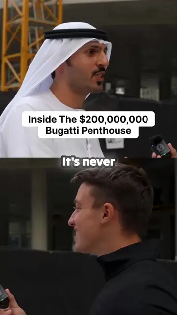 Imagine parking your Bugatti directly in your penthouse living room. 🏎️💨 One o