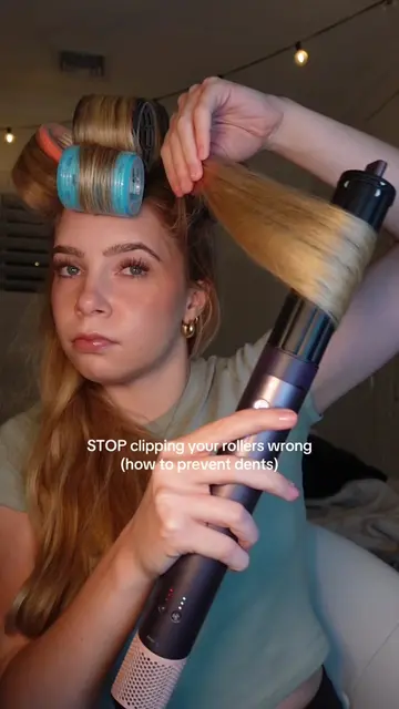 pay attention to the curvature of the clip when attaching it to the roller #hair