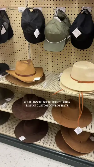 about to go get 2 more to make for my hat wall 😅😅 #hobbylobby #customcowboyhat